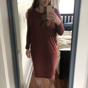 Carly Jean Los Angeles berry everyday dress
